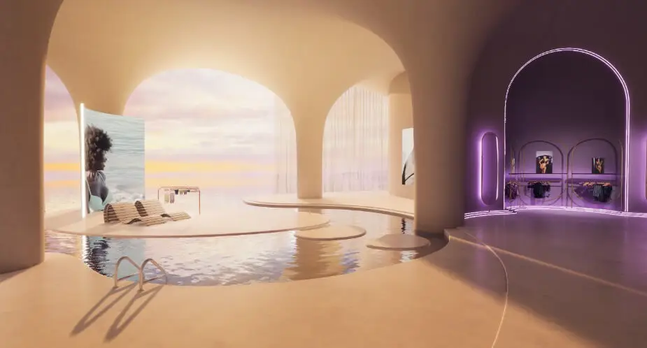 Unconventional Showroom Environment created by PixelPool for Hunkemöller